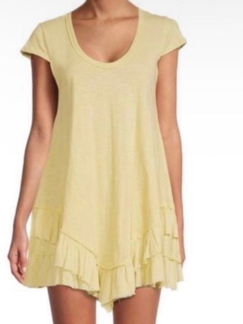 AREA STARS Pale Yellow Tunic Dress
